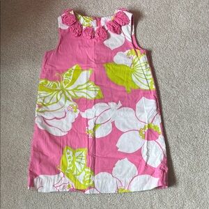 Lilly Pulitzer Pink and Green Floral Dress